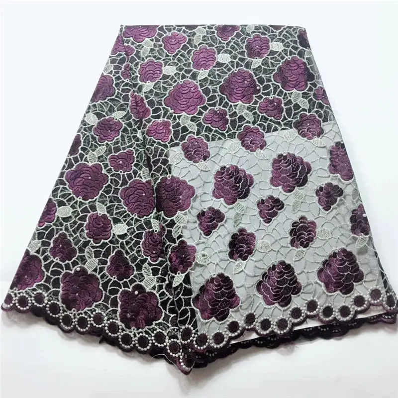African lace fabric embroidery nigerian High quality swiss voile TL1057 | Дом и сад