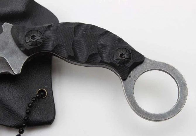 Karambit нож G10 Ручка цепь мини EDC инструмент для кемпинга выживания разведка
