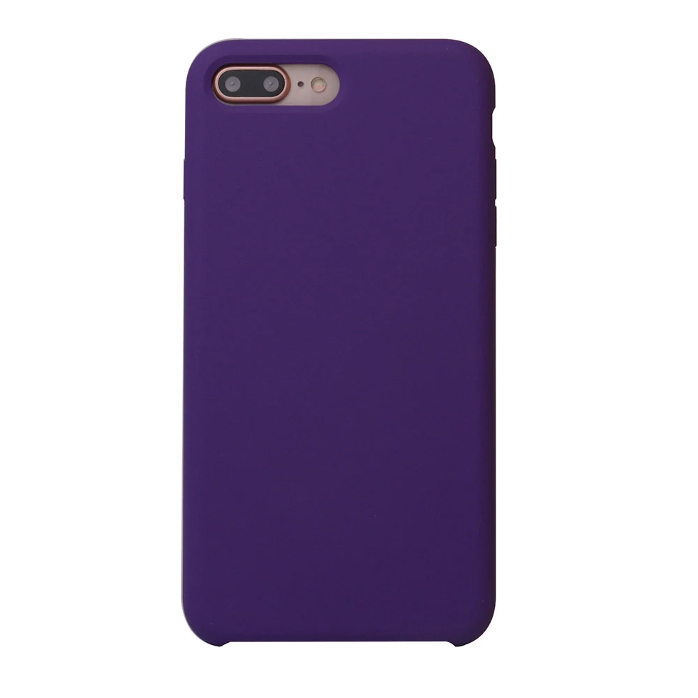 Жидкий силиконовый чехол для телефона Ikase Store для iPhone XS Max XR X 8 7 6 6S Plus, силиконовый чехол для Apple 8Plus 7Plus 6plus - Цвет: 3.Ultra Violet