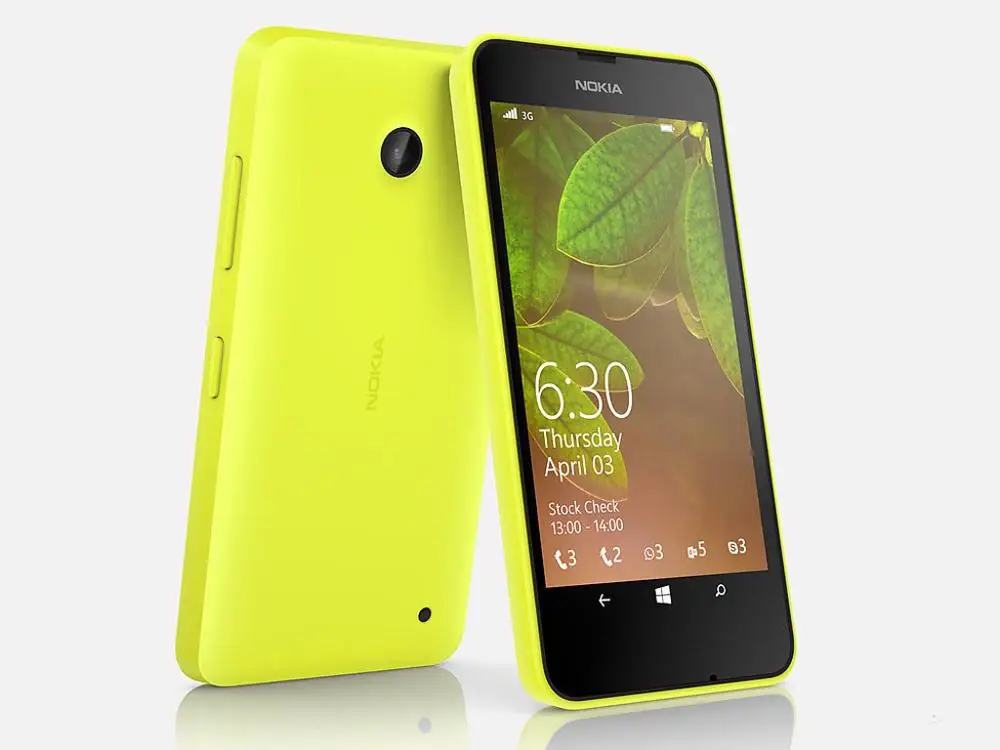 Разблокированный Nokia lumia 630 Windows phone Snapdragon 400 четырехъядерный 4," экран lumia 630 3g мобильный телефон