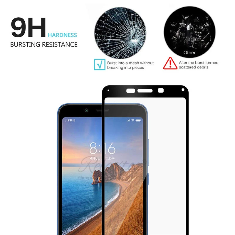 Закаленное стекло с полным покрытием для xiaomi Redmi 7A Защита экрана Xiomi 7a 7 a redmi7a