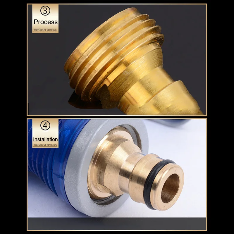 Быстроразъемный медный адаптер для домашней водопроводной трубы садовый шланг