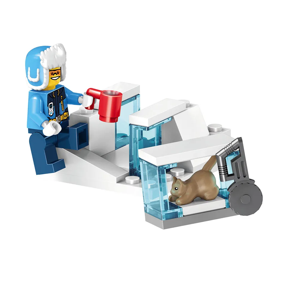 214 шт. небольшие строительные блоки совместимые с Lepinging City Arcti Ice crawler Toys для детей