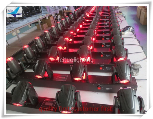 8 шт./лот 4X10 Вт LED Moving Head Beam DMX Bar Wash Stage DJ Disco Праздничные огни|Эффект освещения сцены|