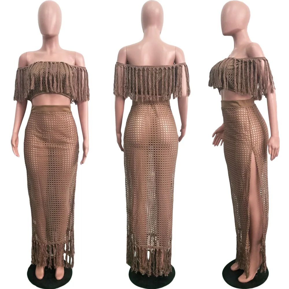 Пляжные купальные костюмы Coverup Outings Kaftan летнее платье 2 комплекта женские накидки с кисточками парео саронг размера плюс Tunica купальники