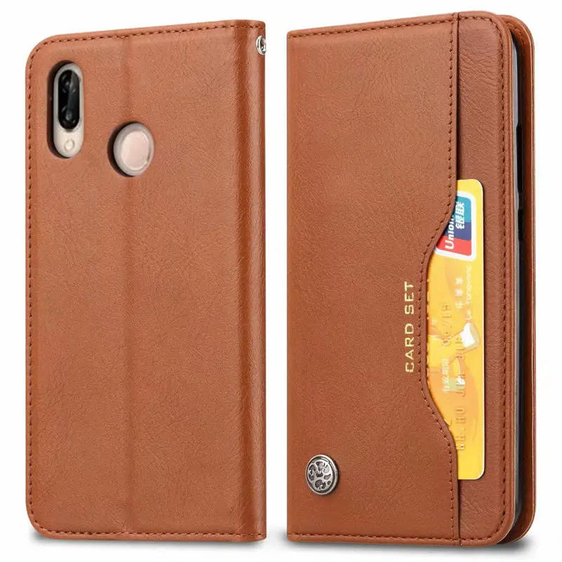 Высококачественный чехол бумажник с отделением для кредитных карт и откидной