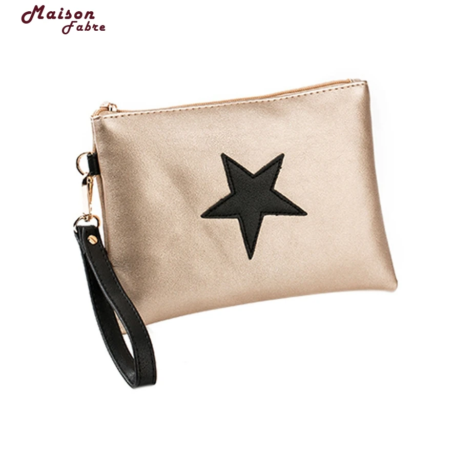 Новинка женская сумка конверт со звездами 1 шт. кошелек на молнии для монет