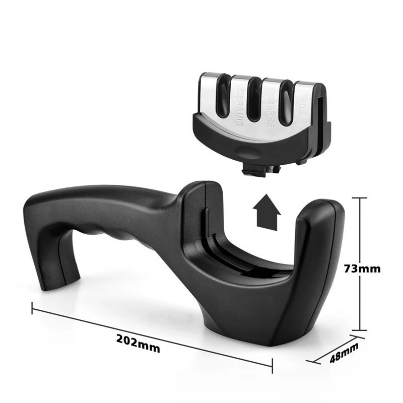 3 в 1 быстрая Ножи точилка профессиональная точильный камень Вольфрам Сталь