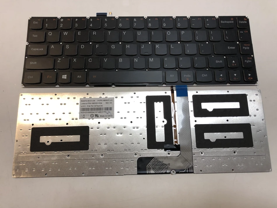 US Backlit Laptop keyboard For Lenovo yoga3 pro 13 YOGA 3 PRO 1370 PK130TA2C00 MODEL BACH-USA without Frame Layout | Компьютеры и офис