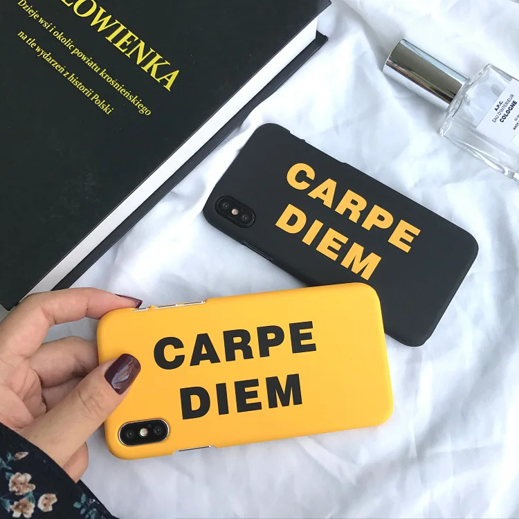 Роскошный Жесткий чехол для телефона из поликарбоната iphone 7 модные чехлы GARPE DIEM