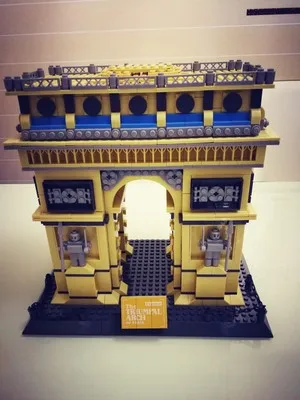 Arc de Triomphe коллекция строительные блоки наборы кирпичи классическая модель детские игрушки для мальчиков