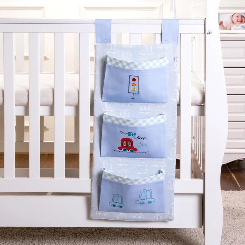 papa bella Колыбели Cot боковой карман для приспособление хранения для кровати Сумка-бампер сортировочный Органайзер сумка Детские Nordic для украшения комнаты декоративный забор - Цвет: papa bella