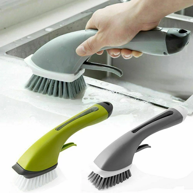 1pc Cleaning Brushes Washing Floor Long Handle Sink Kitchen Multifunctional Automatic Household Tools Bath Accessories | Дом и сад