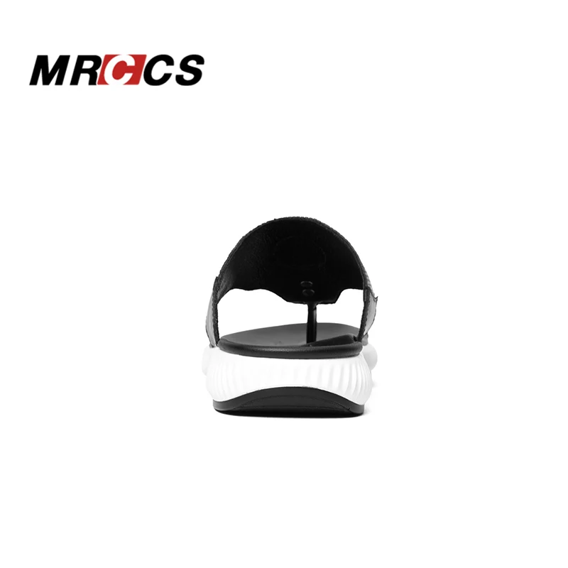 MRCCS/модные мужские шлепанцы из коровьей кожи с натуральным лицевым покрытием