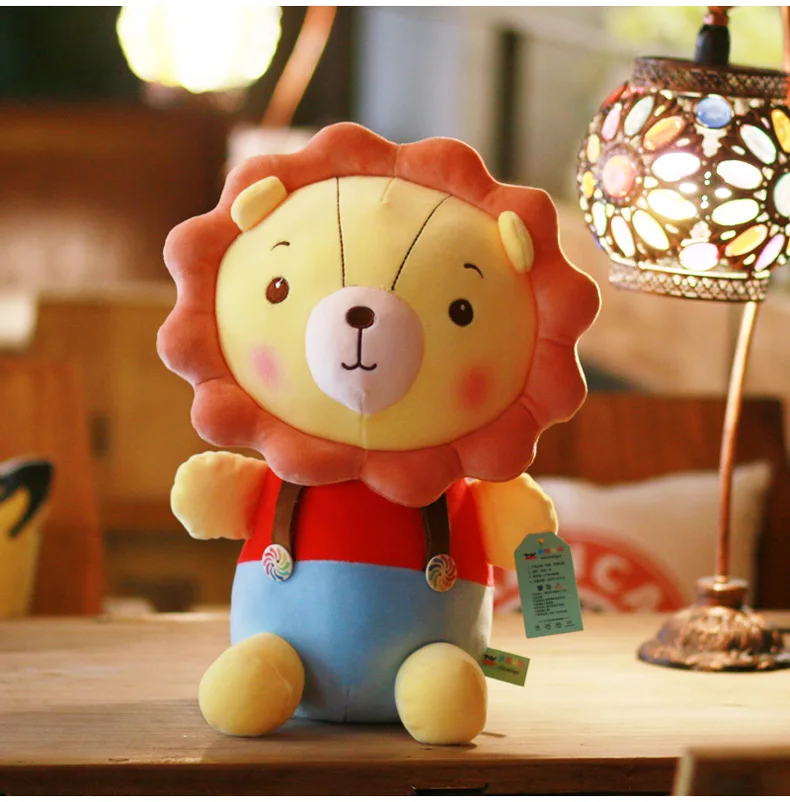 

Popular Lion Stuffed Plush Doll Jungle Series Stuffed Animal Toys for Kids Children Gift
