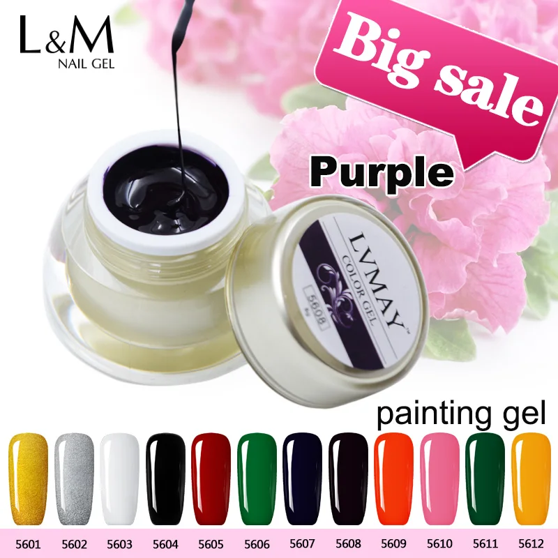 УФ гель для маникюрного салона однотонный долговечный экологически чистый набор