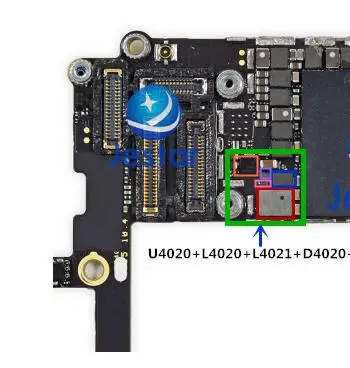2 комплекта/партия набор для фиксации подсветки iPhone 6S ic U4020 + L4020 L4021 катушка D4020 D4021