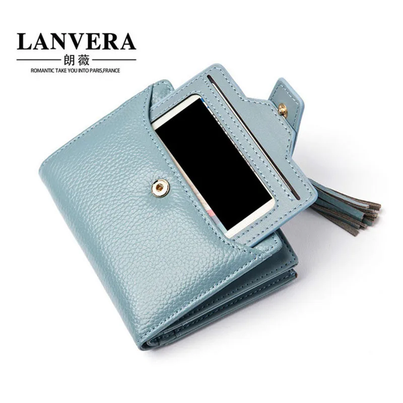 Wallet Women 2018 Genuine Leather Small Luxury Brand Short Ladies Wallets Designer Card Coin Holder | Багаж и сумки