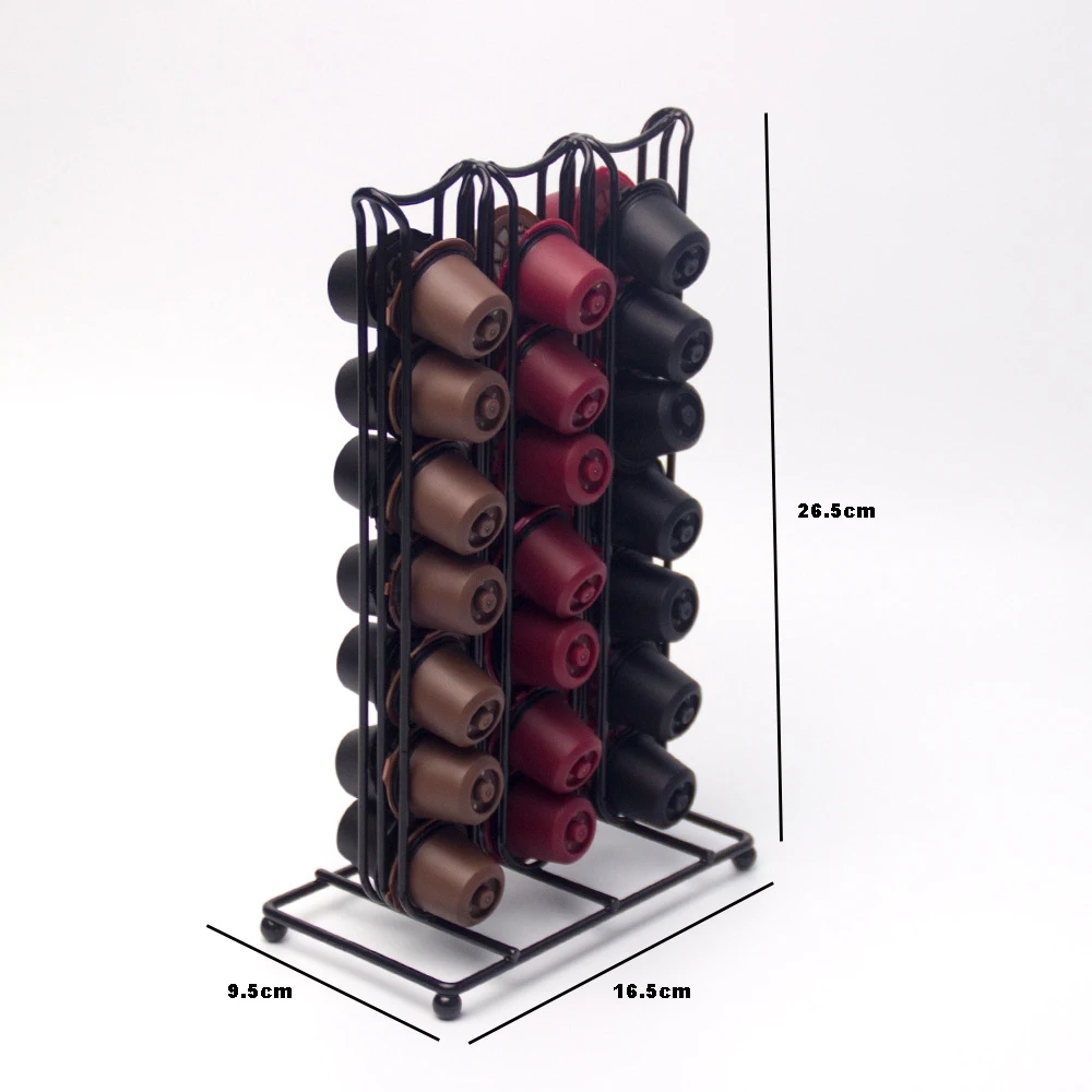 Металлическая стойка для капсул кофе Nespresso 42 шт. держатель черной кофейной