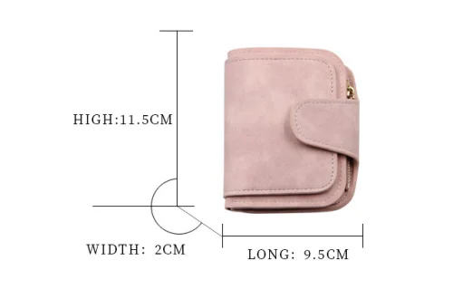 Новый однотонный женский кошелек короткий студенческий корейской версии 30%