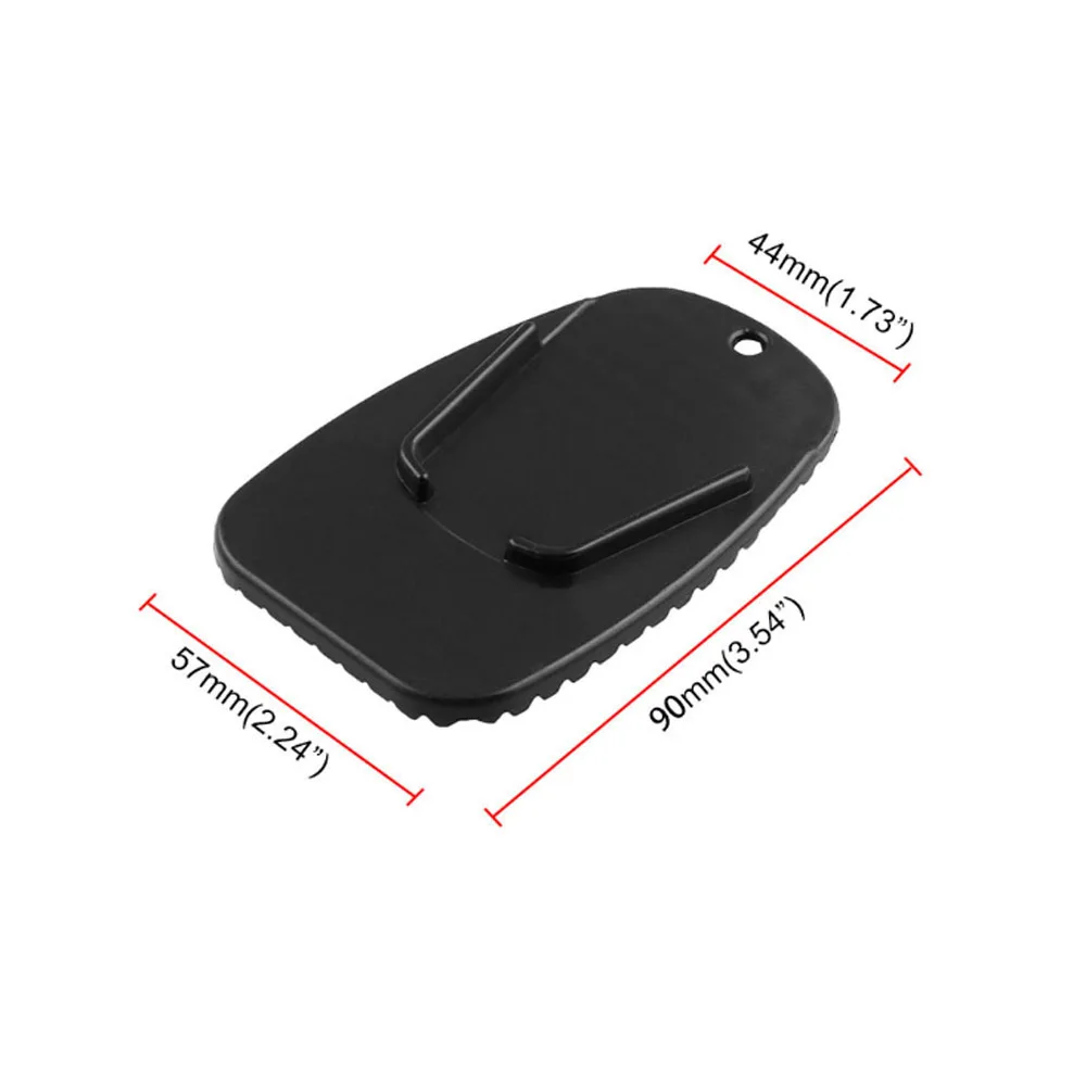Высокое качество Черный двигатель мотоцикла пластик Kickstand Сторона Kick Pad пластина