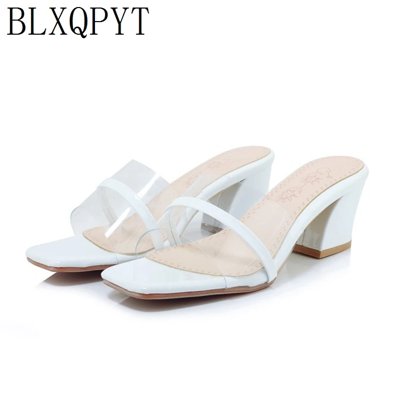 

BLXQPYT Sapato Feminino Fashion Big 33-43 Size Summer Style Women Shoes Casual Home Beach Sandals Slippers wedges high heels 608