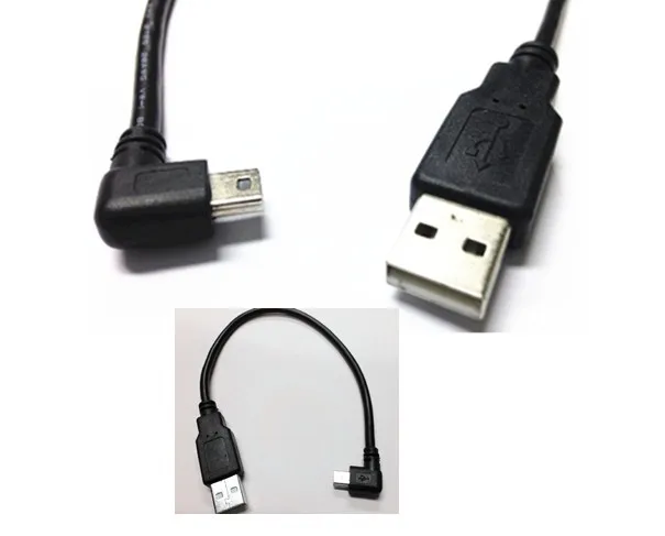 Левый поворот 90 градусов deg USB2.0 жесткий диск цифровой камеры Телефонный Кабель Т