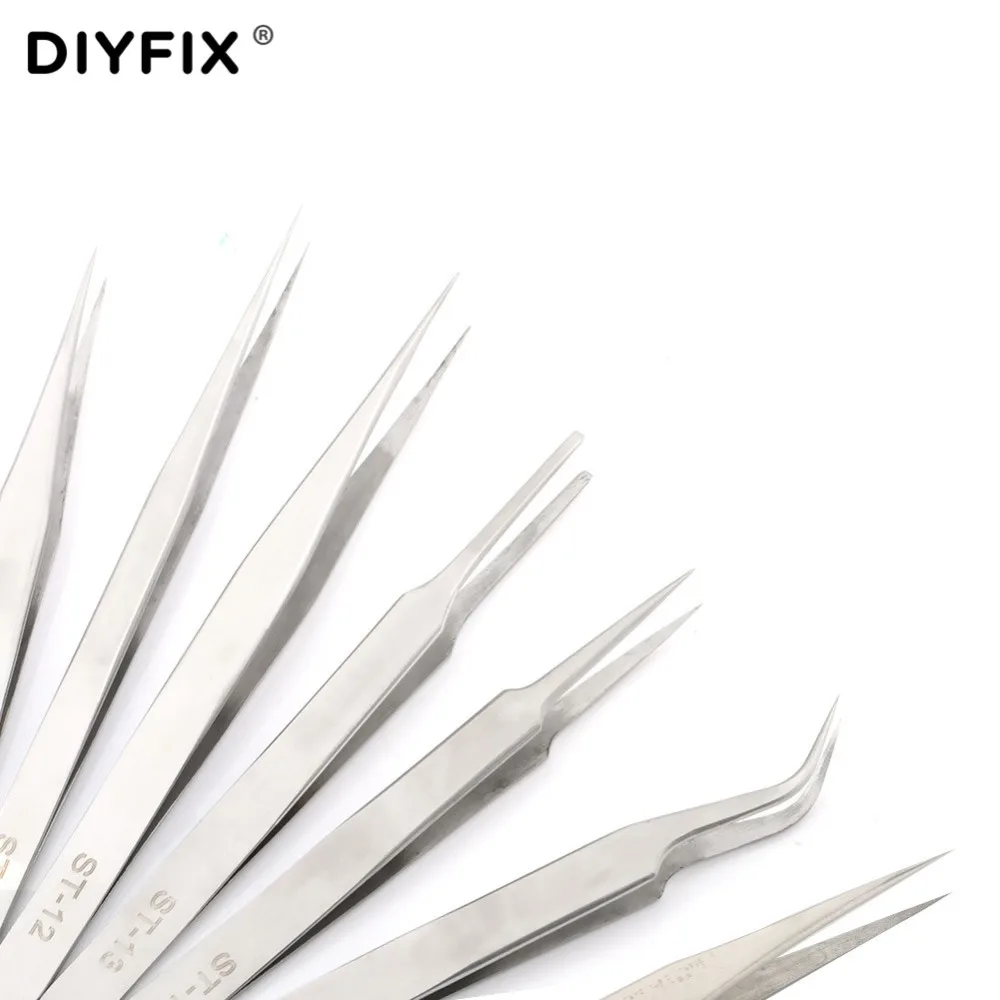 Пинцет DIYFIX электронный прецизионный отжимной инструмент из нержавеющей стали с