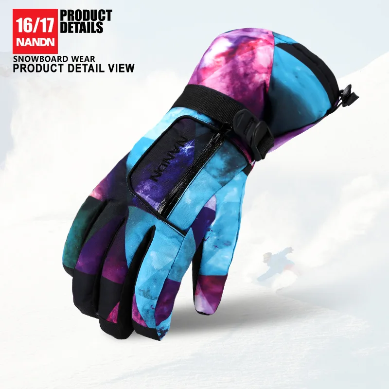

Nandn Children Parent Winter Outdoor Skiing Snowboarding Riding Breathable Waterproof Windproof Glove Men Women Warm Gloves