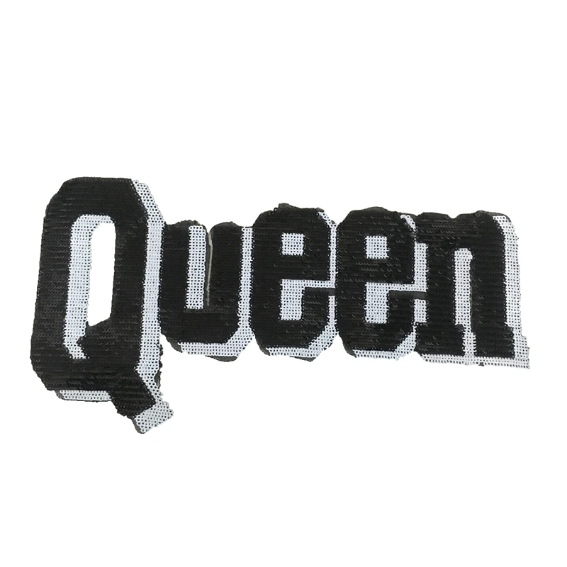 3 шт./лот цветные наклейки с блестками для одежды Q queen аппликация с блестками для одежды