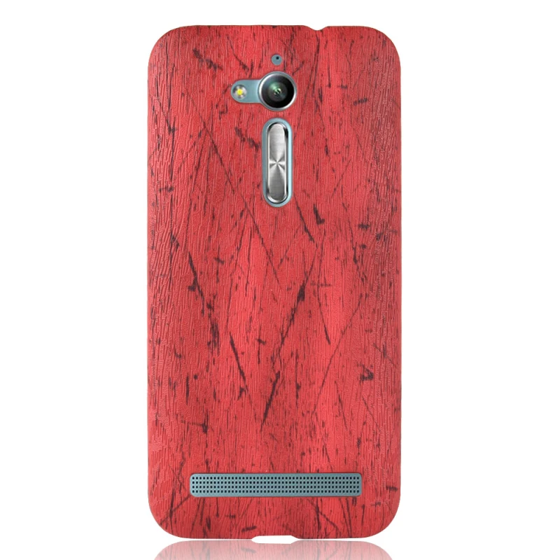 Для Asus Zenfone Go ZB500KL чехол задняя крышка искусственная кожа + Поликарбонат жесткий