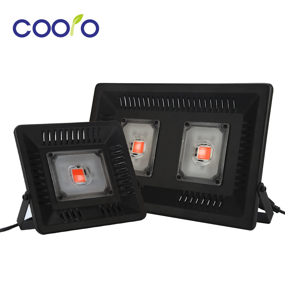 Полный спектр Fitolampy 50 Вт 100 LED фитолампа прожектор высокой мощности COB Grow Light Hydroponice