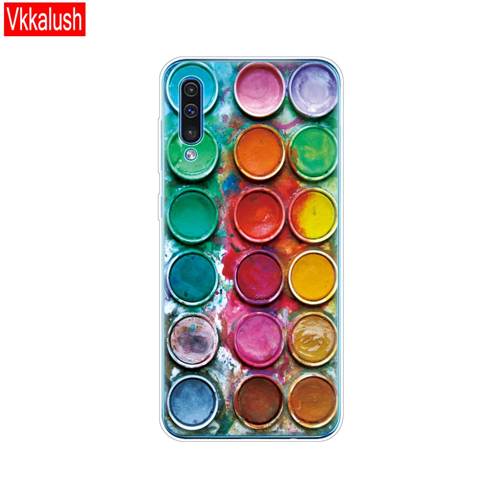 80048 Силиконовый прозрачный чехол для Samsung Galaxy A50, чехол для телефона Samsung a50 A505 A505F SM-A505F, мягкий чехол 6,4 - Цвет: 80048