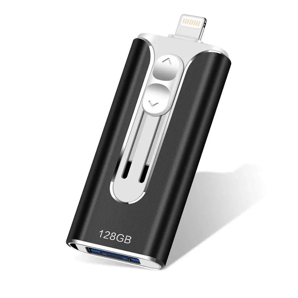 Флеш накопитель для iPhone 3 в 1 освещение флеш USB 0 Флешка 256 Гб карта памяти