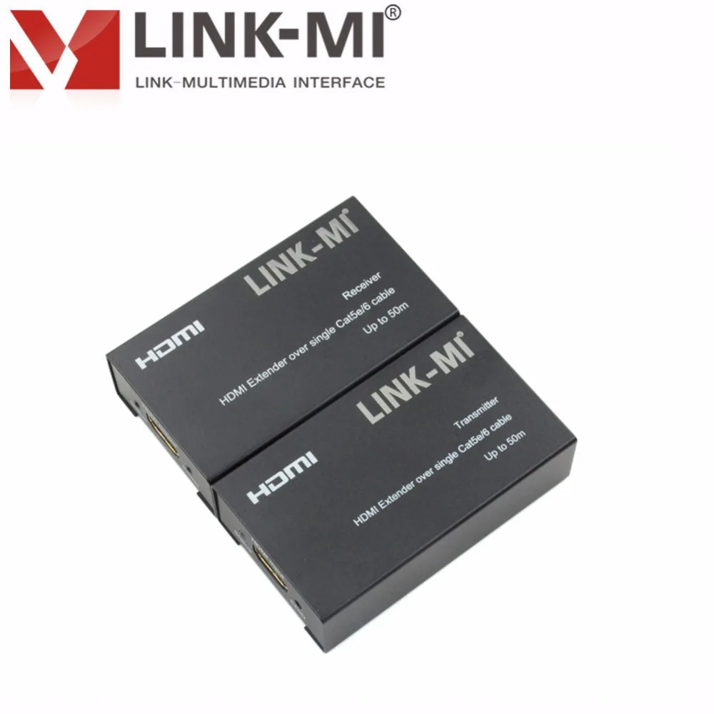 Удлинитель HDMI на 50 м через один кабель Cat5eCat6, передатчик и приемник HDMI 1080P, адаптер HDMI через кабель LAN, копирование EDID (art.: 3920dc8ca26c0) - 3920dc8ca26c0