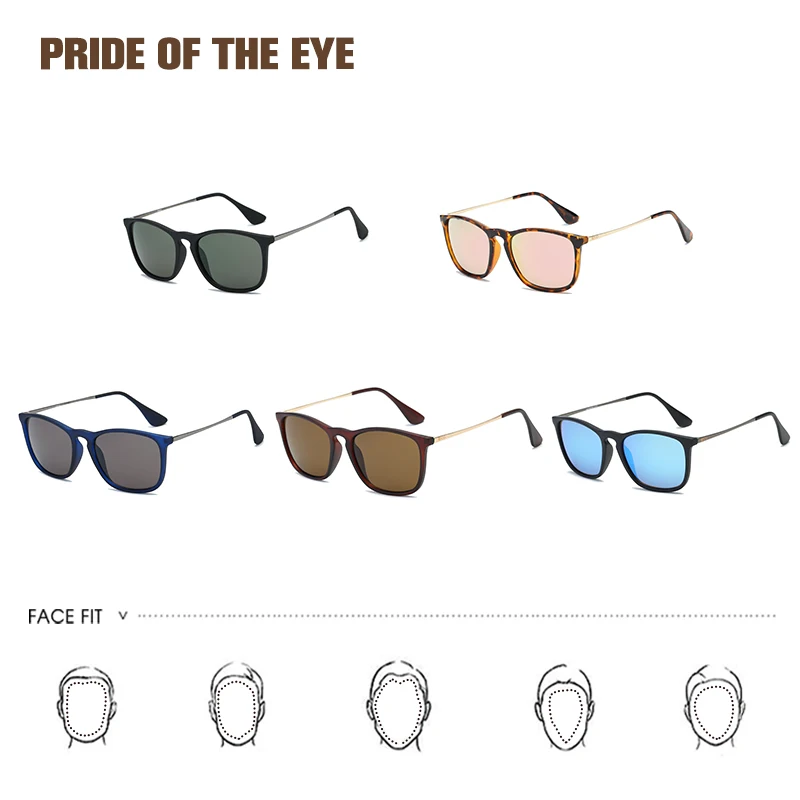Sunglasses Men Polarized Designer Adults Sun Glases For Driving Square Gradient UV400 Fishing Women Glasses | Аксессуары для