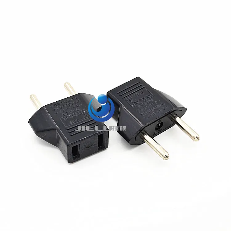 10 шт./лот штепсельная вилка США в ЕС евро Европу дорожный адаптер для зарядного