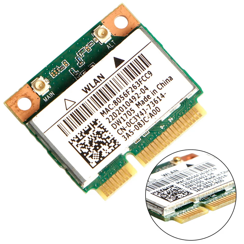 Беспроводной Wi-Fi для Intel Atheros QCWB335 мини-карта памяти Dell DW1705 высокое качество C26 |