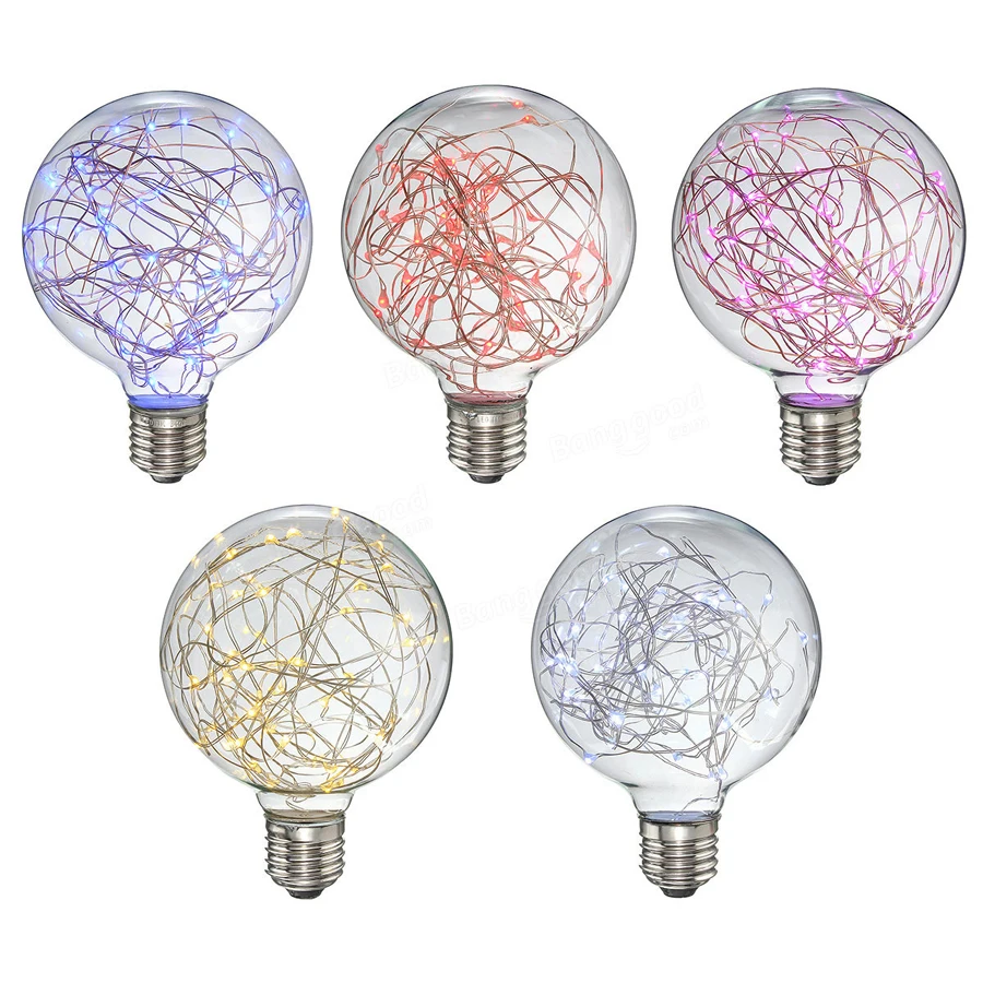 DOXA винтажные лампочки Эдисона E27 LED RGB красочный свет Рождественская лампочка