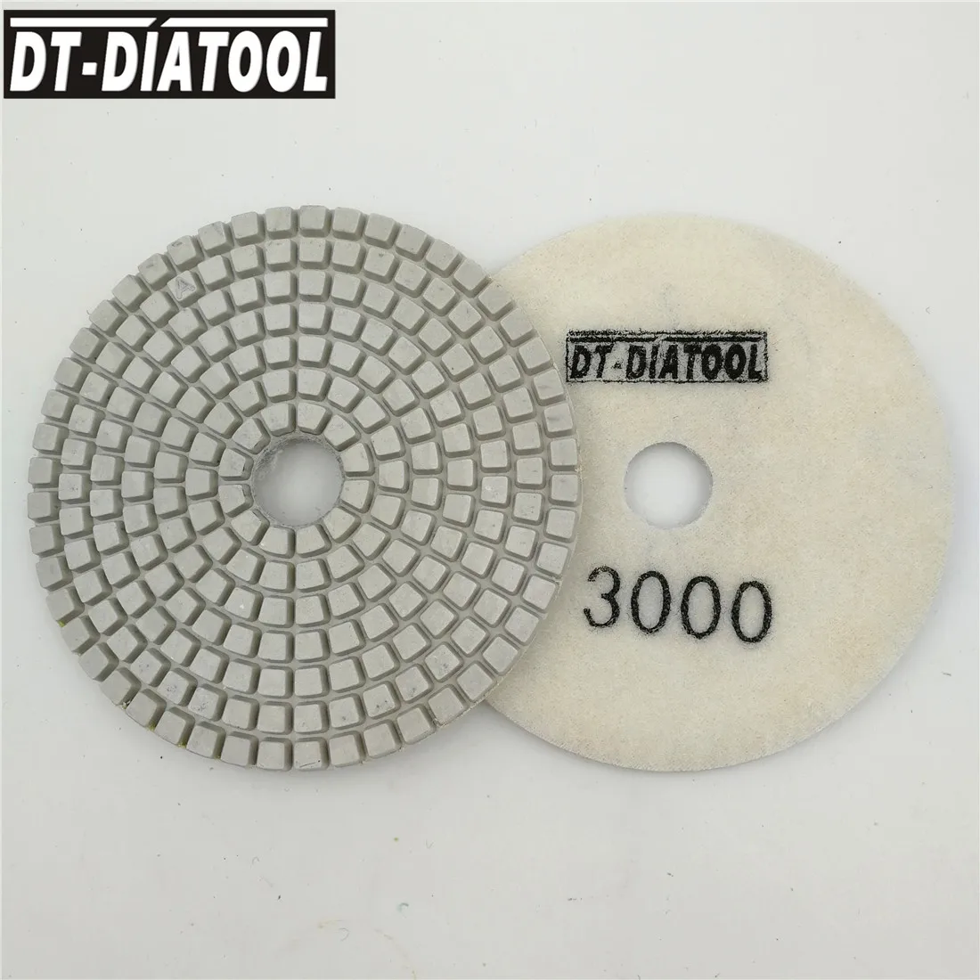 DT DIATOOL 10 шт. Грит #3000 диаметр 4 &quotпрофессиональные белые алмазные шлифовальные