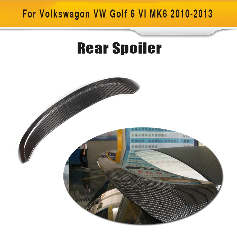 Спойлер для задней крыши из углеродного волокна подходит VW Golf VI MK6 2010 2013|wing