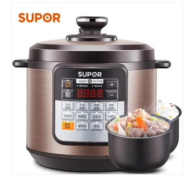 SUPOR электрическая скороварка Smart Touch ароматическая энергосберегающая плита ключ выхлопного давления SY-50YC8110 E5L скороварка - Цвет: 6L