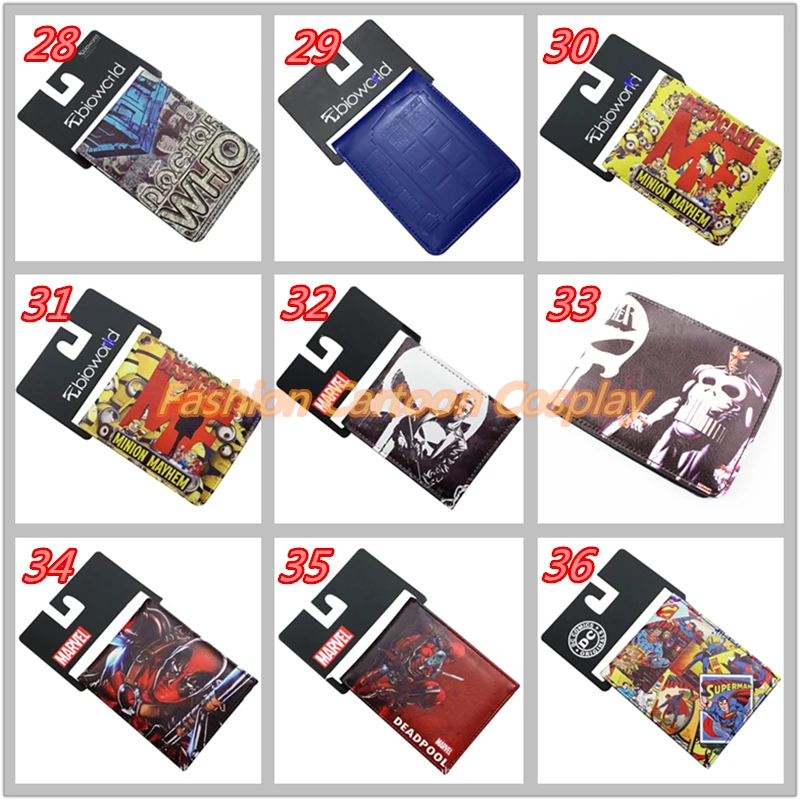 Кошелек с комиксами Бэтмен клоун Человек паук Venom кошелек Кредитная Oyster Лицензия