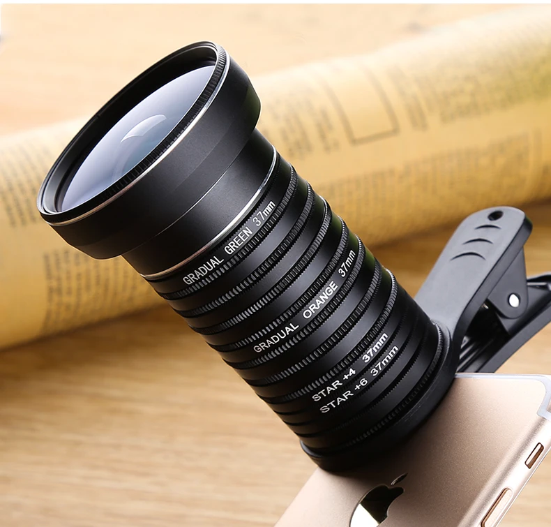 13 в 1 HD CPL Star Phone Lens 20X макро линзы широкоугольный объектив Градуированный цветной объектив для iPhone Xs Max X 8 7 для huawei Piexl 2