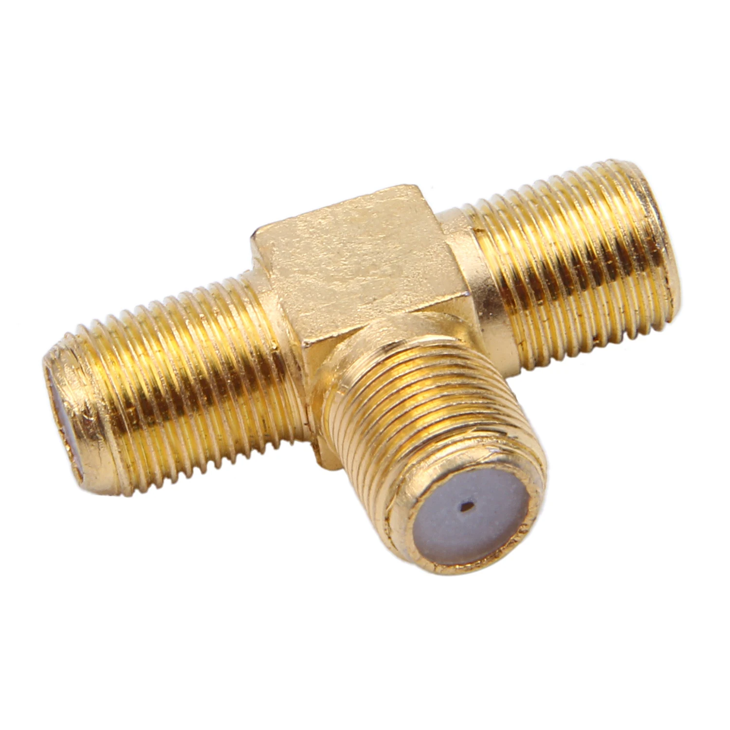 SODIAL(R) 2 шт. разъем F мама два тройной T RF адаптер 3 ходовой разветвитель|Соединители|