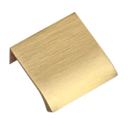 Brushed Brass Уке рукоятки выдвижных ящиков мебели скрытые ручки шкафа кухонный ящик ручки - Цвет: Brushed Brass