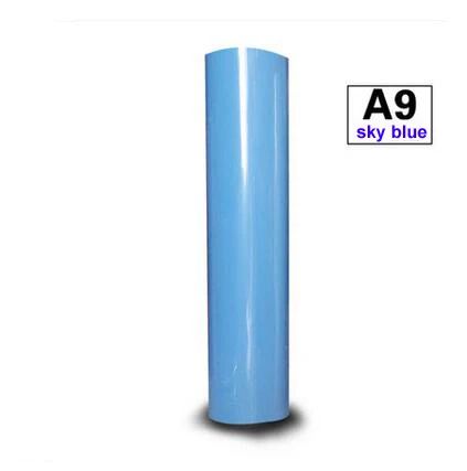 sky blue 1 лист 1" x 40"/30 см x 100 см ПВХ теплопередача виниловая режущая пленка - Цвет: sky blue