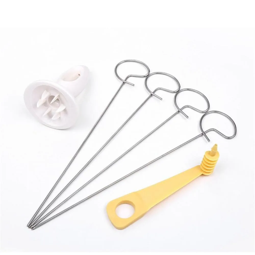 Торнадо картофеля slicer спиральная нарезка нож струнная ручная дробилка