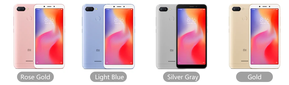 Первоначально Глобальный Версия Xiaomi Redmi 6 4 GB 64 GB смартфон Helio P22 Восьмиядерный Процессор 12MP+ 5MP две камеры 5,4" 18:9 полный Экран