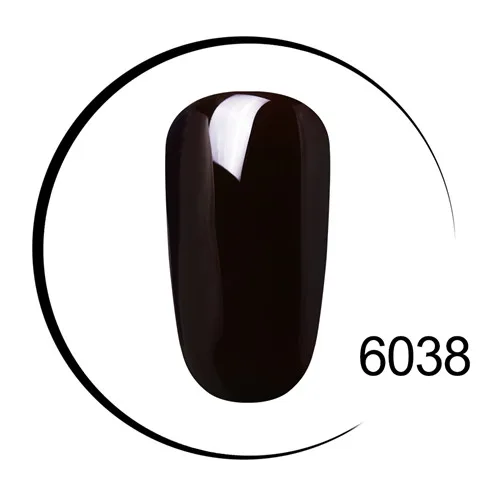 6038 Elite99 одношаговый Цветной Гель-лак чистый цвет белый дизайн ногтей супер качество отмачиваемый Светодиодный УФ-гель без запаха - Цвет: 6038
